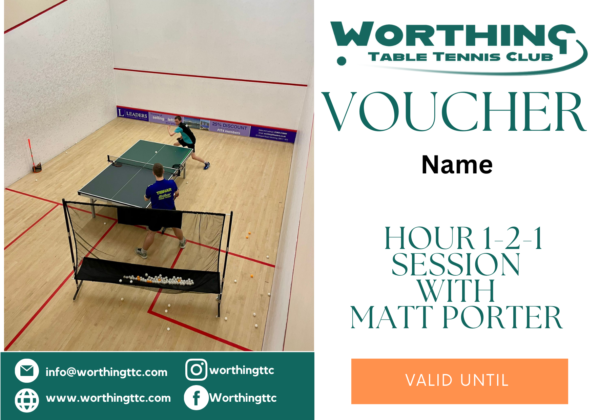 1-2-1 Voucher - Matt Porter