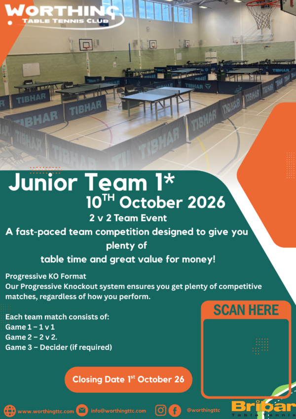 WTTC Junior Team 1 star October